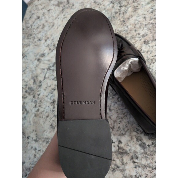 Cole Haan Pinch Tassel Loafers Dress Burgundy Leather Mens Size 10 1/2D New main image 7